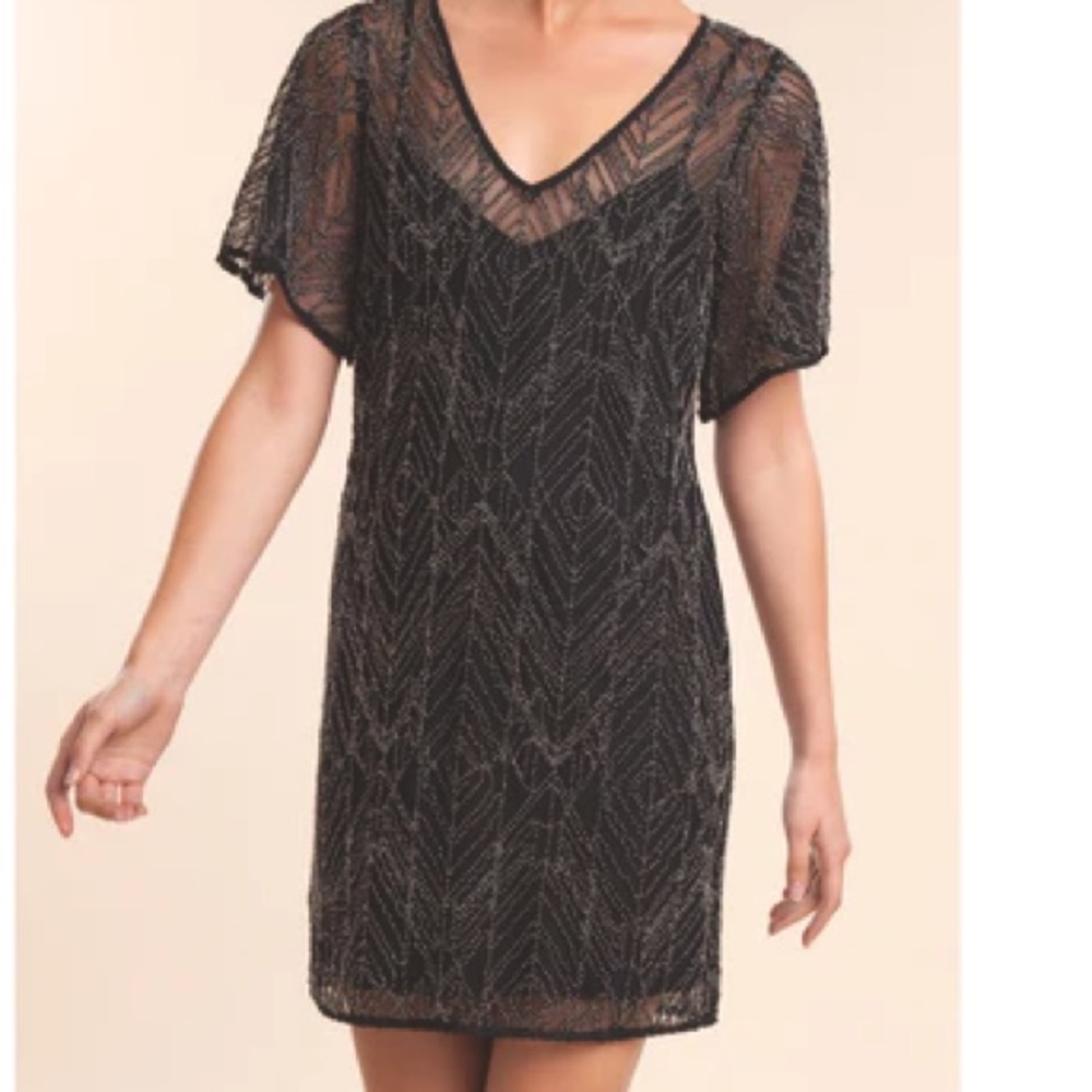 Ella Moss - Beaded Formal Shift Mini Dress